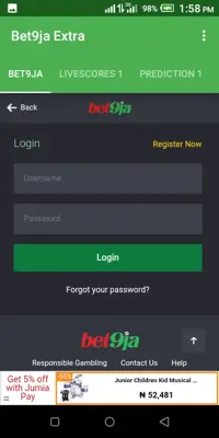 Bet9ja Extra with predictions and Livescores android App screenshot 1