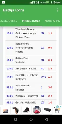 Bet9ja Extra with predictions and Livescores android App screenshot 6